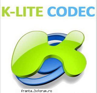 k-lite codec pack k-lite codec pack este colectie codec-uri, filtre unelte filtrele directshow sunt