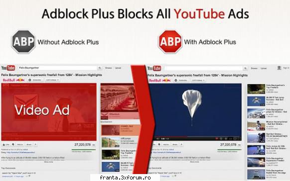 adblock plus for opera blocks: banners, youtube video ads, facebook pop-ups, all other obtrusive