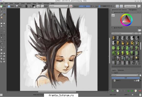 krita este un program kde pentru și oferind o end-to-end pentru crearea de de la zero de